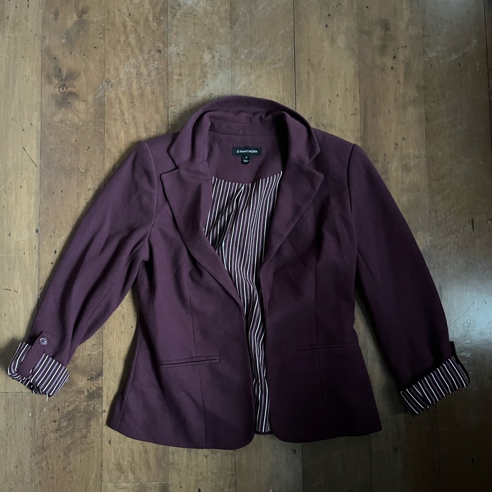 41 Hawthorn Deep Purple Blazer